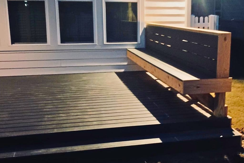 Stylish wood decking