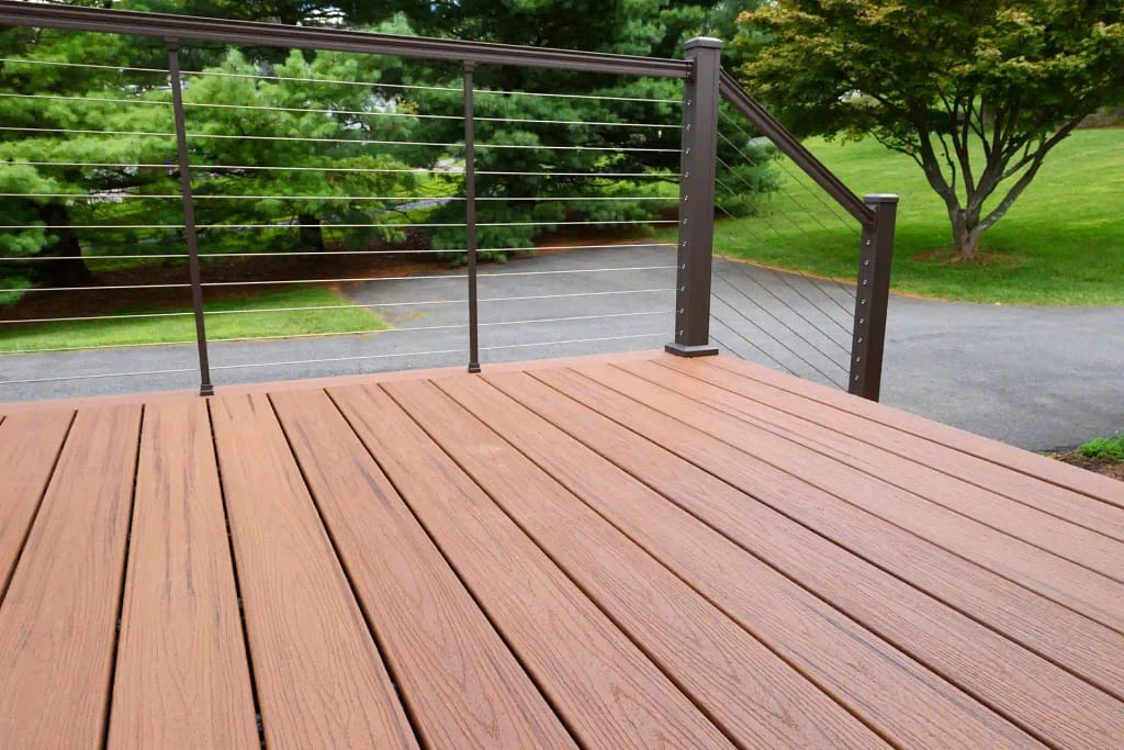 Composite outdoor decking