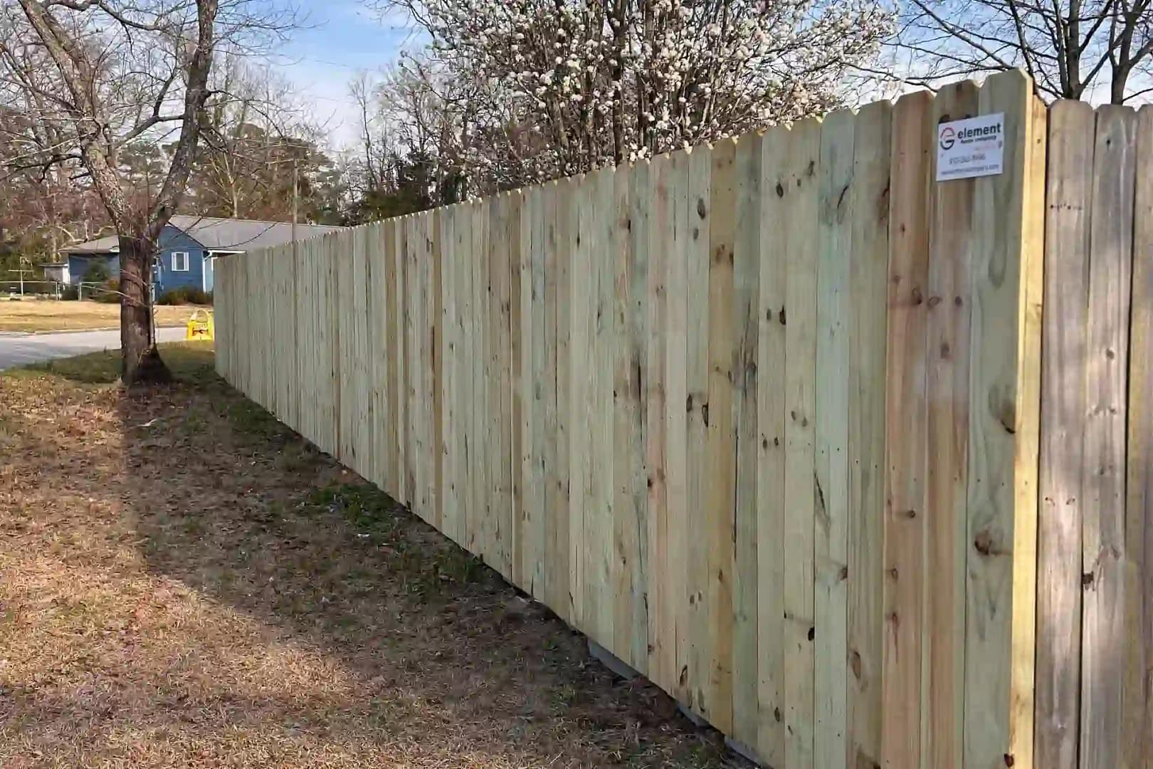 Element Fence Company new wood fence