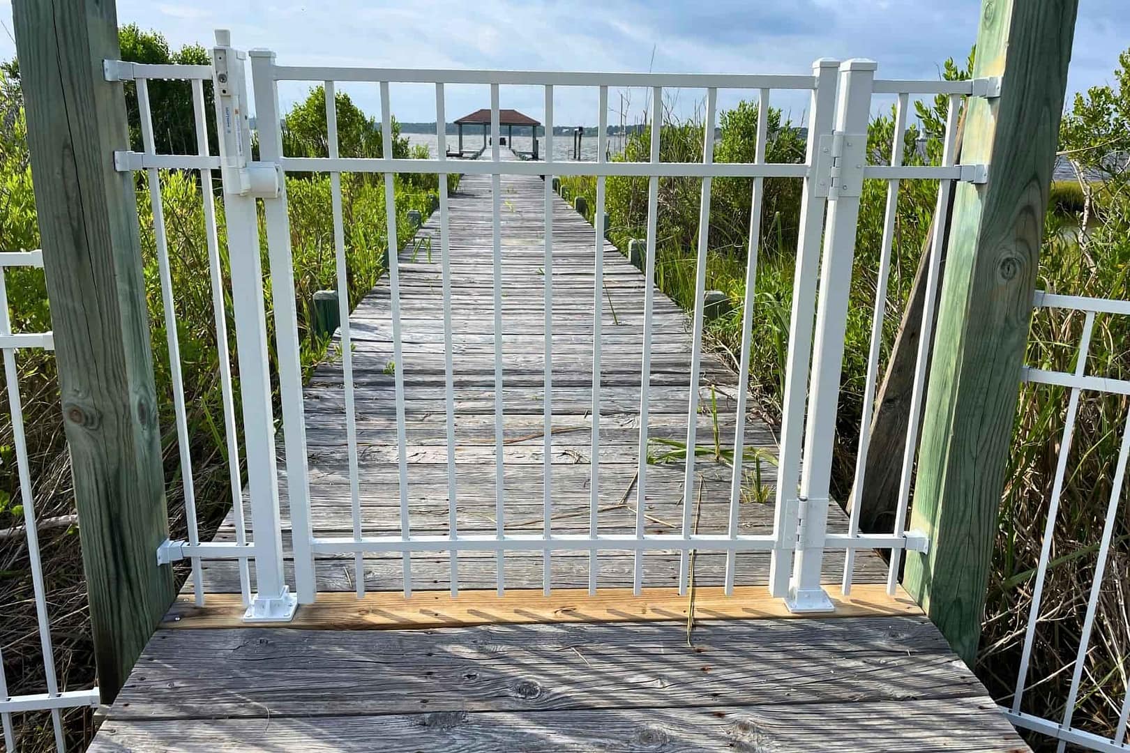 Aluminum Fence on beach property